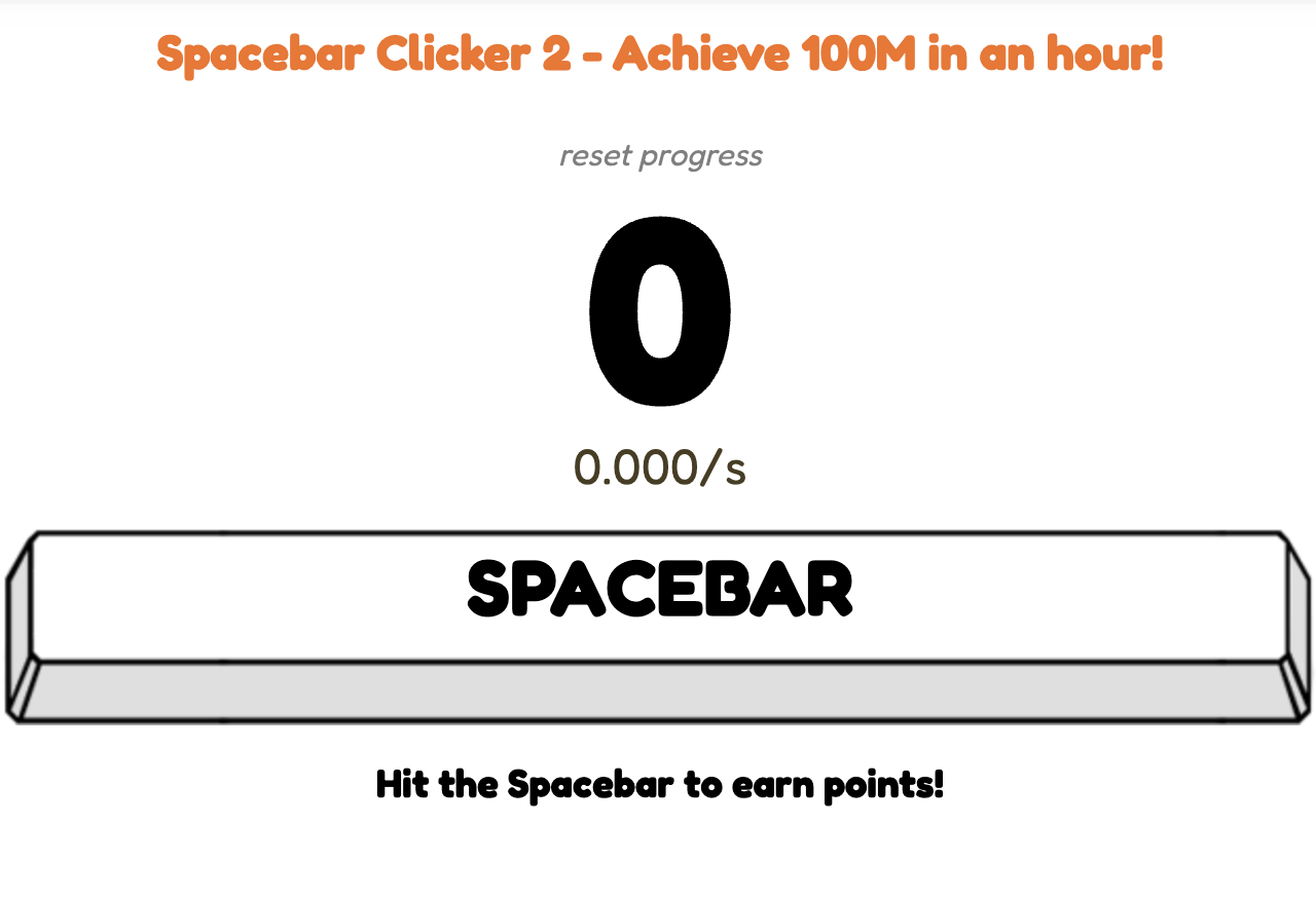 Spacebar Clicker 2